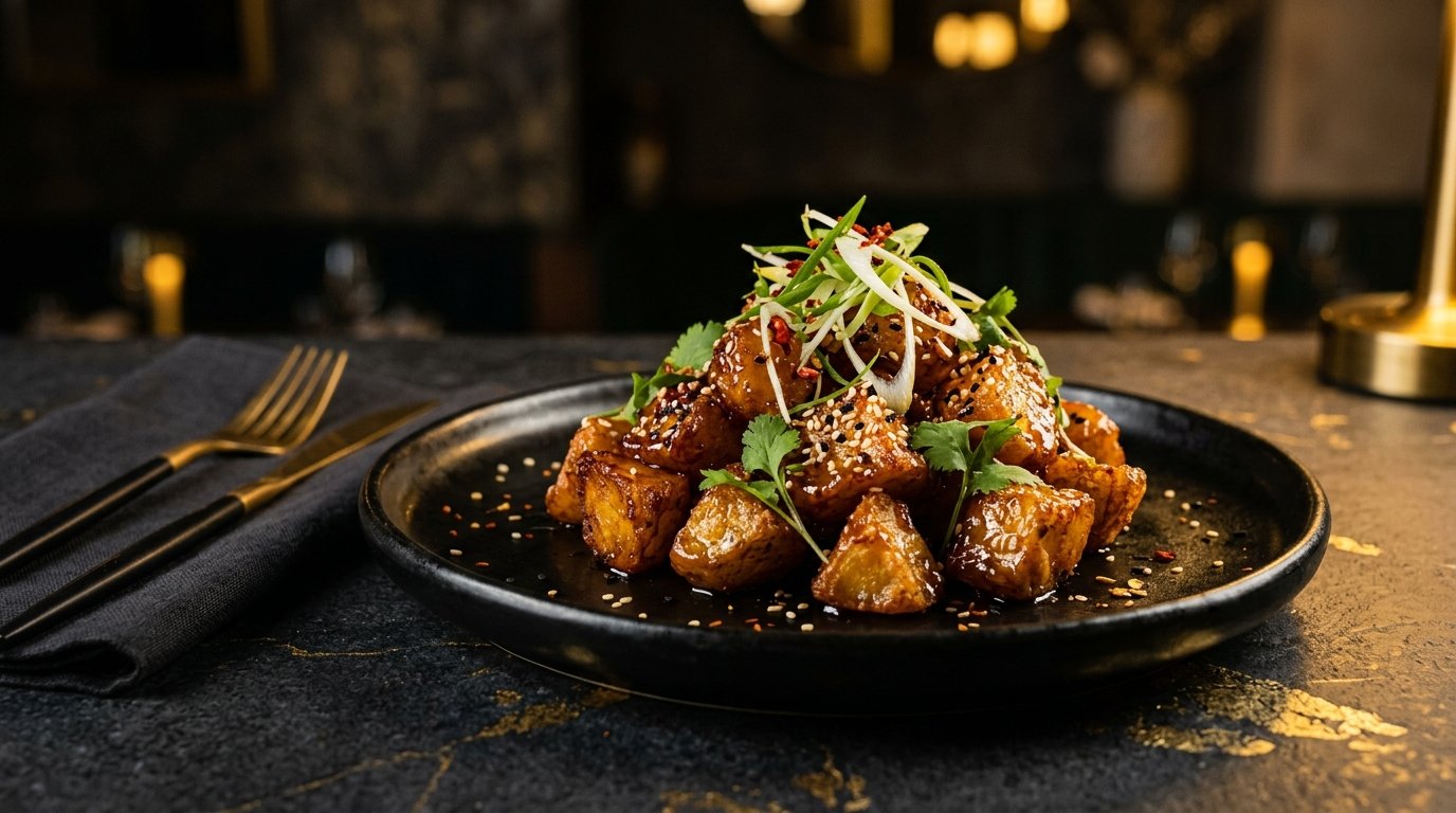 HONEY CHILLI CRUNCH POTATOES