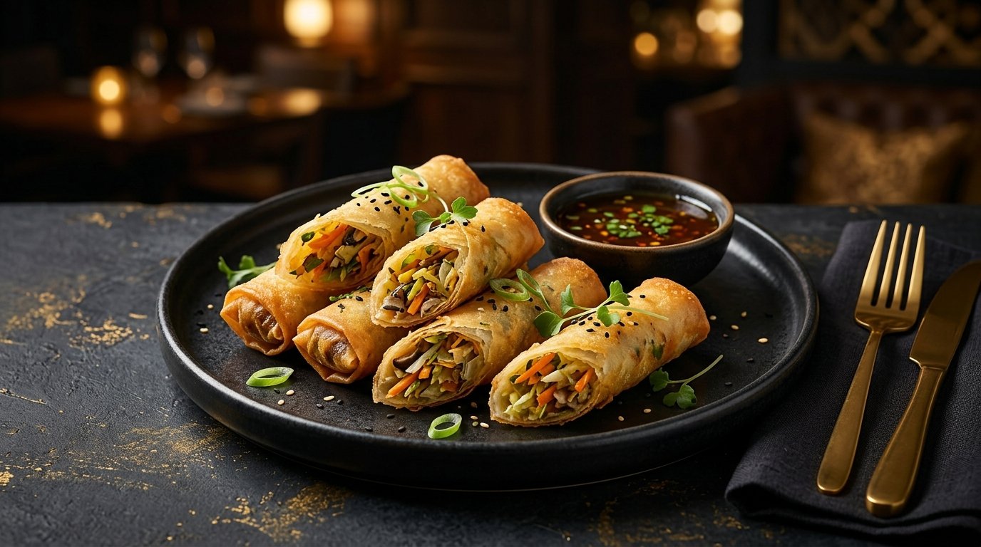 GOLDEN VEG SPRING ROLLS